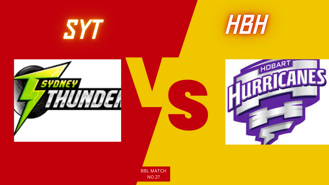 BBL 2024-25 क्रिकेट मैच भविष्यवाणी Today Cricket Match Prediction In Hindi | HBH vs SYT | हॉबर्ट हरिकेन वस सिडनी ठंडर