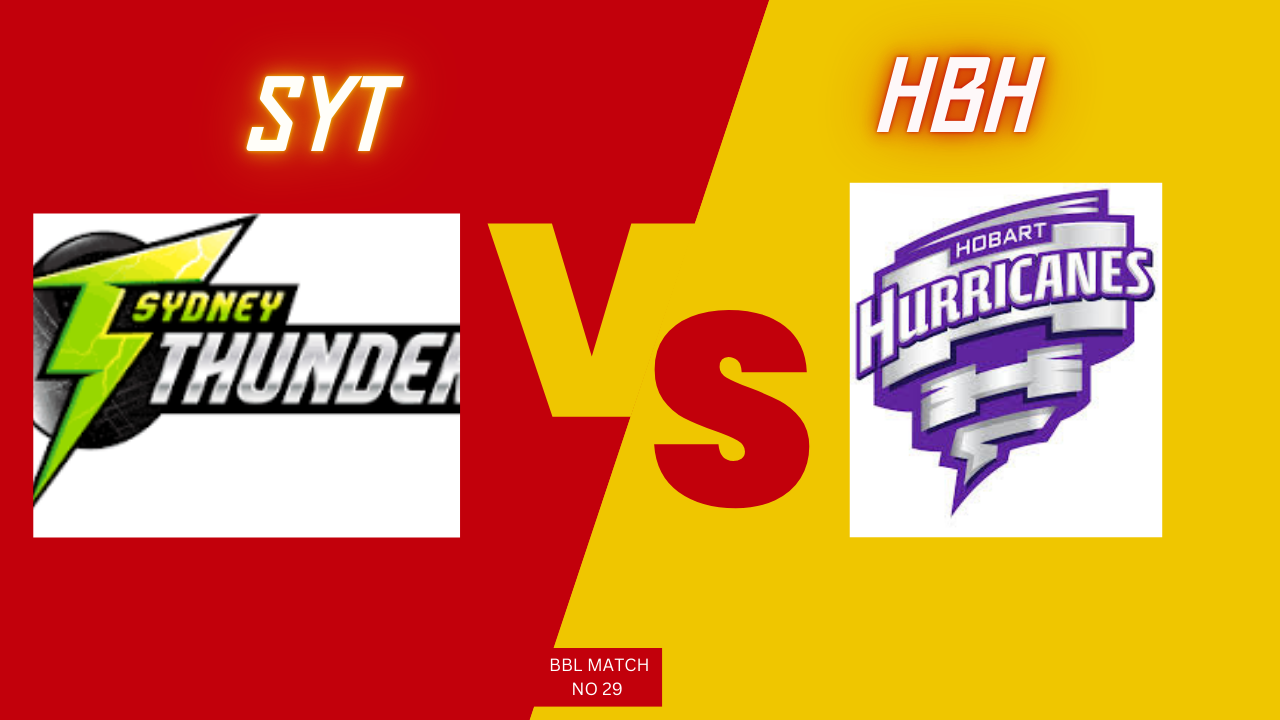 BBL 2024-25 क्रिकेट मैच भविष्यवाणी Today Cricket Match Prediction In Hindi | HBH vs SYT | हॉबर्ट हरिकेन वस सिडनी ठंडर