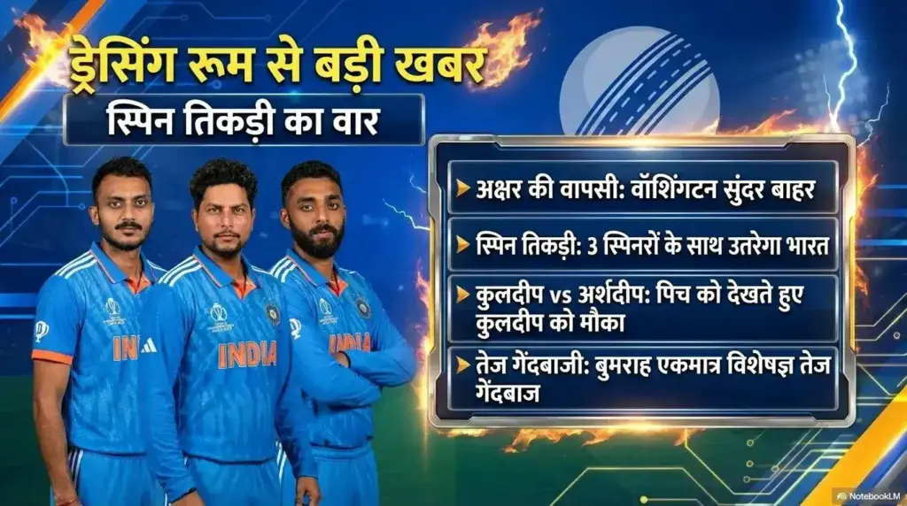 भारत और दक्षिण अफ्रीका के बीच 2026 टी20 विश्व कप के सुपर 8 चरण का मुकाबला 5 तीन स्पिनरों की रणनीति: